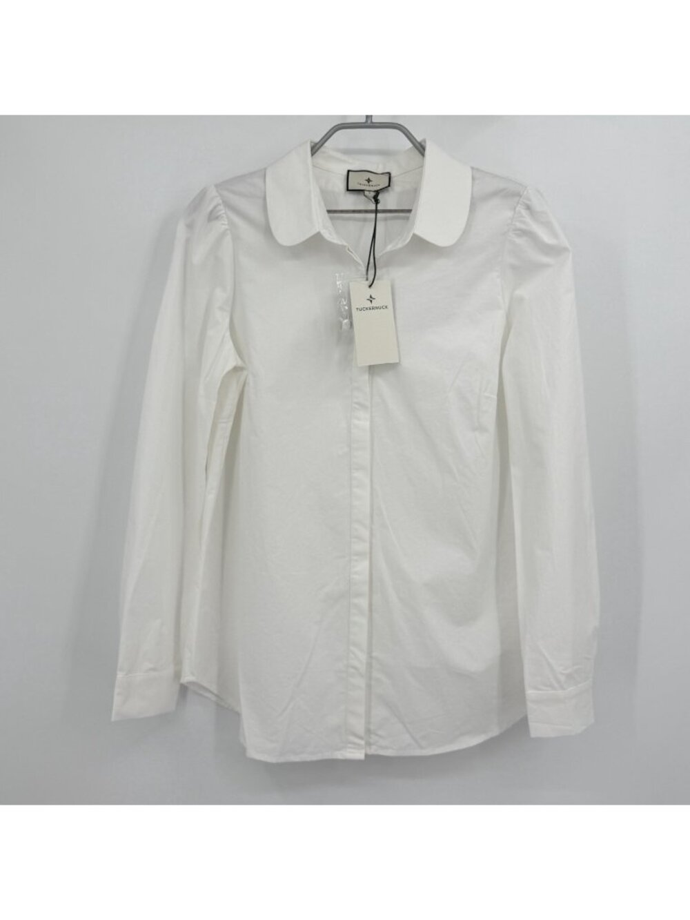 Tuckernuck White Penelope Long Sleeve Button Down Shirt size S Small NWT